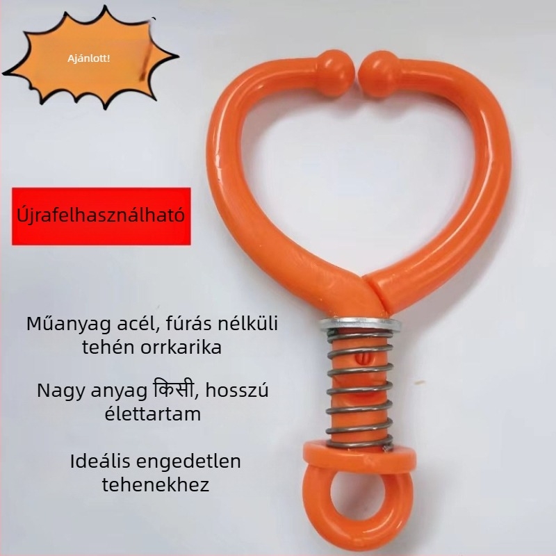 Tehénorr gyűrű, tehénorr fogó, műanyag állatorvosi felszerelés, csúszásmentes haszonállat-gép, függőleges típus házi használatra