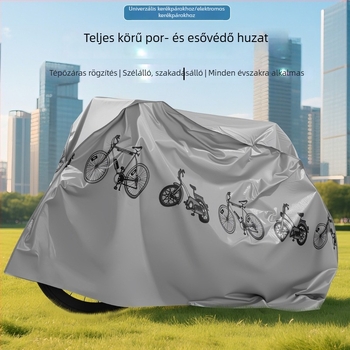 PEVA kerékpár- és motorkerékpárvédőhuzat – időjárásálló eső-, nap- és porvédelem