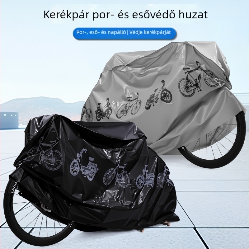 PEVA kerékpár- és motorkerékpárvédőhuzat – időjárásálló eső-, nap- és porvédelem