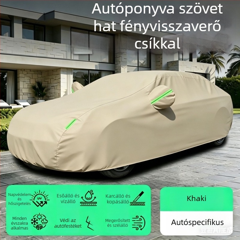 Négy évszakos teljes autóvédő takaró SUV- és sedan számára – UV-védelem, hőszigetelés, eső és hó elleni védelem