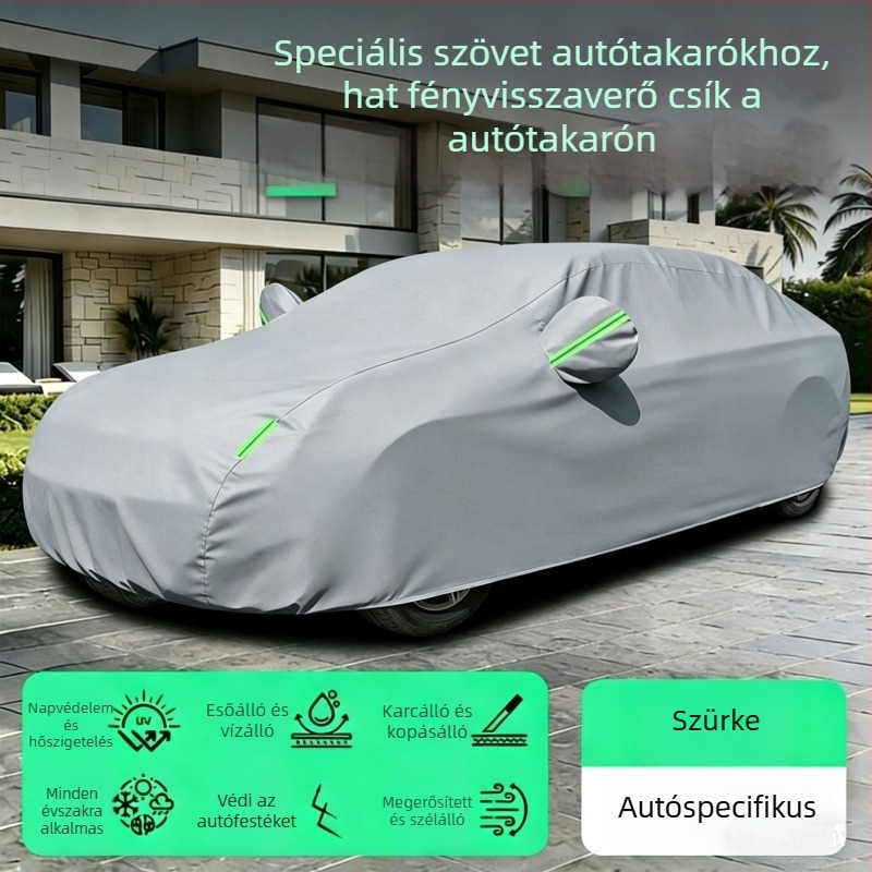 Négy évszakos teljes autóvédő takaró SUV- és sedan számára – UV-védelem, hőszigetelés, eső és hó elleni védelem