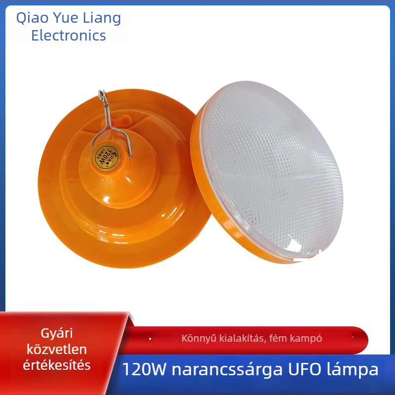 Új LED repülő korong lámpa, újratölthető kültéri hordozható mozgatható gömblámpa, IP65, állítható fényerő, átmérő 160 mm, magasság 100 mm, modell 120W