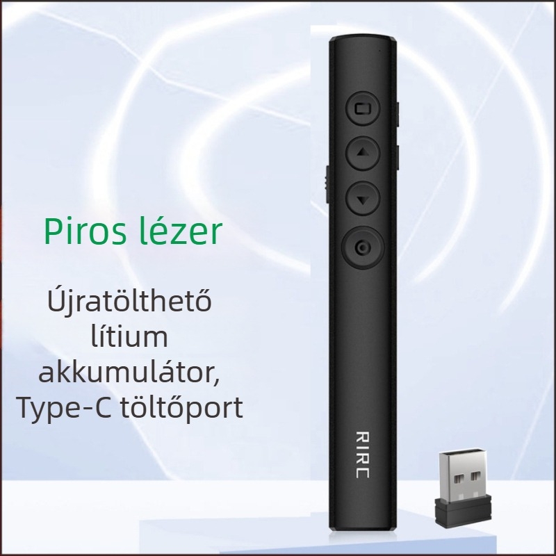 Új tölthető PPT oldalváltó toll zöld lézeres vetítéssel prezentációkhoz
