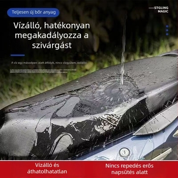 Elektromos motoros és robogóhoz való bőrszékfedő, túlméretes, vízálló, esőálló, UV-álló, hőszigetelő, univerzális