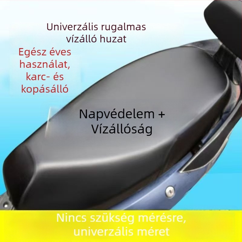 Elektromos motoros és robogóhoz való bőrszékfedő, túlméretes, vízálló, esőálló, UV-álló, hőszigetelő, univerzális