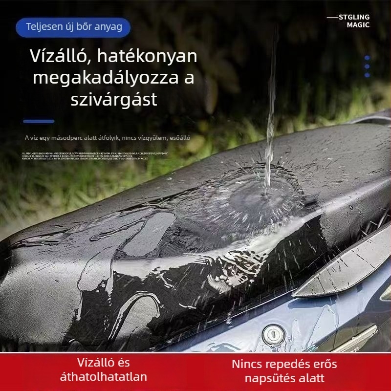Elektromos motoros és robogóhoz való bőrszékfedő, túlméretes, vízálló, esőálló, UV-álló, hőszigetelő, univerzális