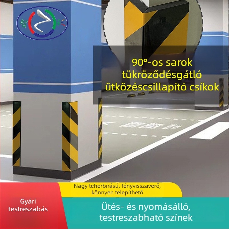 Autó EVA habból készült ütésvédő szalag PE reflexiós matricával, kerékív és sarkok védelmére
