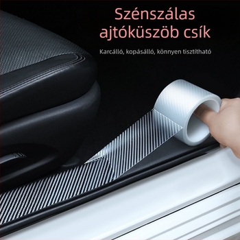 Szénszínű ajtó küszöbvédő autóhoz – univerzális, karcolás elleni, ütésálló, csomagtartóvédő fólia
