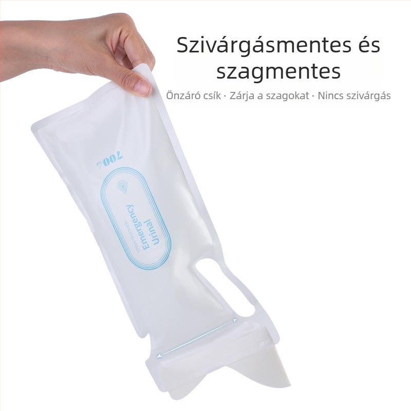 4 db egyszer használatos autós urináló tasak, hordozható utazó urinal
