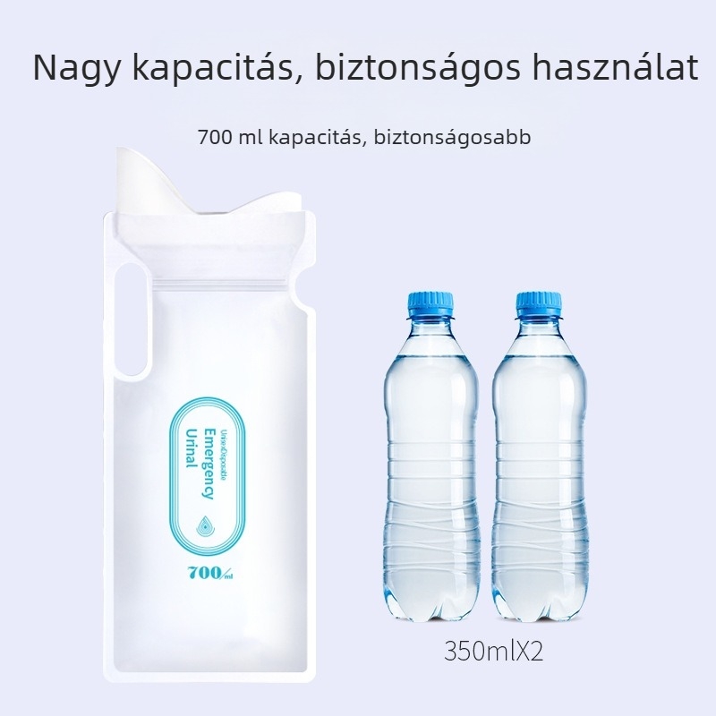 4 db egyszer használatos autós urináló tasak, hordozható utazó urinal