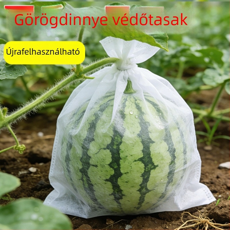 Rovarmentes, nemszövött gyümölcszsák, vízálló, lélegző, átlátszó, húzózsinórral
