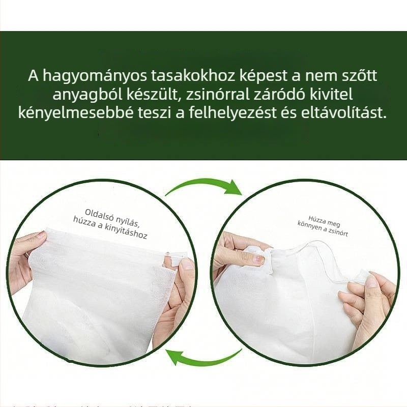 Rovarmentes, nemszövött gyümölcszsák, vízálló, lélegző, átlátszó, húzózsinórral
