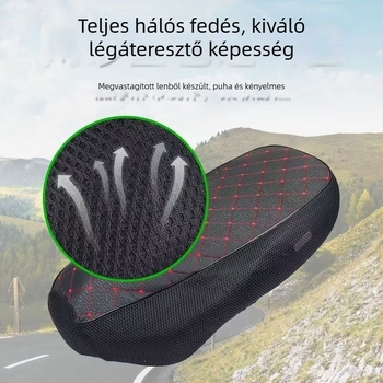 Ívelt vázú motorkerékpár ülésvédő, csúszásmentes húzózsinóros kialakítás, lélegző ülésbetét, minden évszakra alkalmas, napvédő anyag