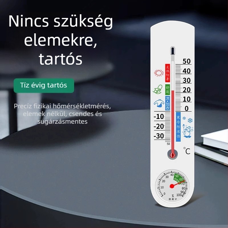 Beltéri függő hőmérő és páratartalom-mérő