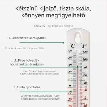 Otthoni használatra tervezett higrométer–thermometer, belső páratartalom-mérő és kiváló pontosságú hőmérő, mezőgazdaság, üvegházak és tenyésztés számára