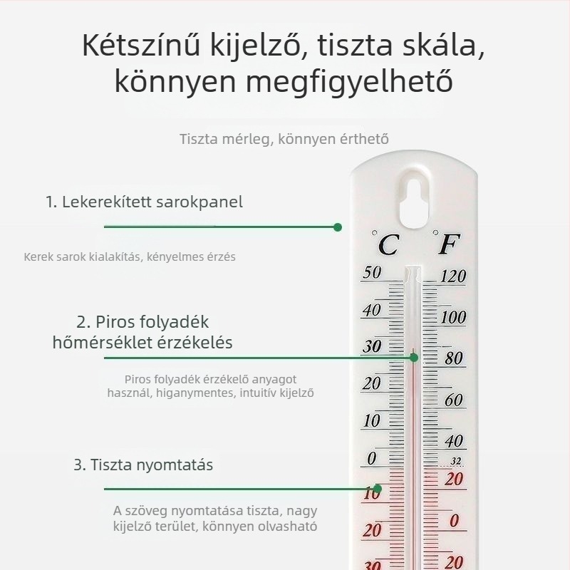 Otthoni használatra tervezett higrométer–thermometer, belső páratartalom-mérő és kiváló pontosságú hőmérő, mezőgazdaság, üvegházak és tenyésztés számára