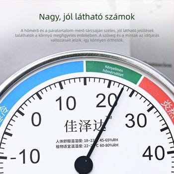 Magas pontosságú beltéri hőmérő és higrométer – otthoni használatra, nappali, hálószoba és gyerekszoba számára, hőmérséklet és páratartalom mérésére
