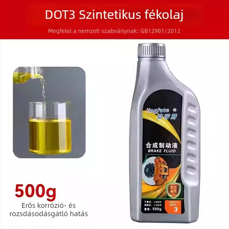 Jingfute fékfolyadék elektromos kerékpárok és motorkerékpárok számára, ABS-kompatibilis, 100–500 ml, tárcsafék pumpa kiegészítő