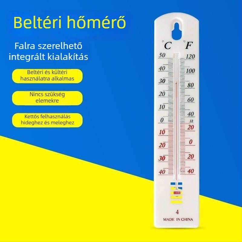 Belső hőmérő és higrométer otthoni használatra; nagy pontosságú hőmérséklet- és páratartalommérő a mezőgazdaság, zöldséges üvegházak és tenyésztés számára.