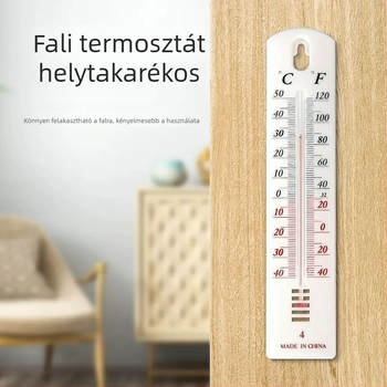 Üvegből készült vízhőmérő vörös folyadékkal, beltéri szobahőmérő pontos hőmérséklet-olvasáshoz, függő típus