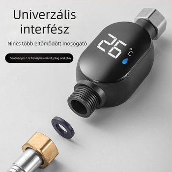 Háztartási zuhanyvíz hőmérő LED kijelzővel, fürdetéshez babák és gyerekek számára, univerzális csap hőmérséklet-szabályozó