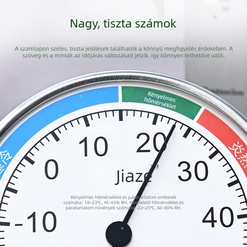 Új digitális hőmérséklet- és páratartalom-mérő ébresztőórával, otthoni használatra, belső falra szerelhető, nagy pontosságú
