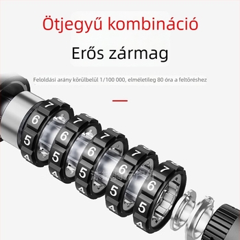 Személyre szabott bőrpántos zár jelszóval és vast acélkábel kerékpárhoz, elektromos kerékpárhoz és motorkerékpárhoz