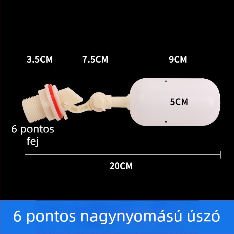 1/2 hüvelykes csatlakozóval rendelkező víztartály-kiegészítői, úszókapcsoló az automatikus vízellátáshoz és adagoló kanna