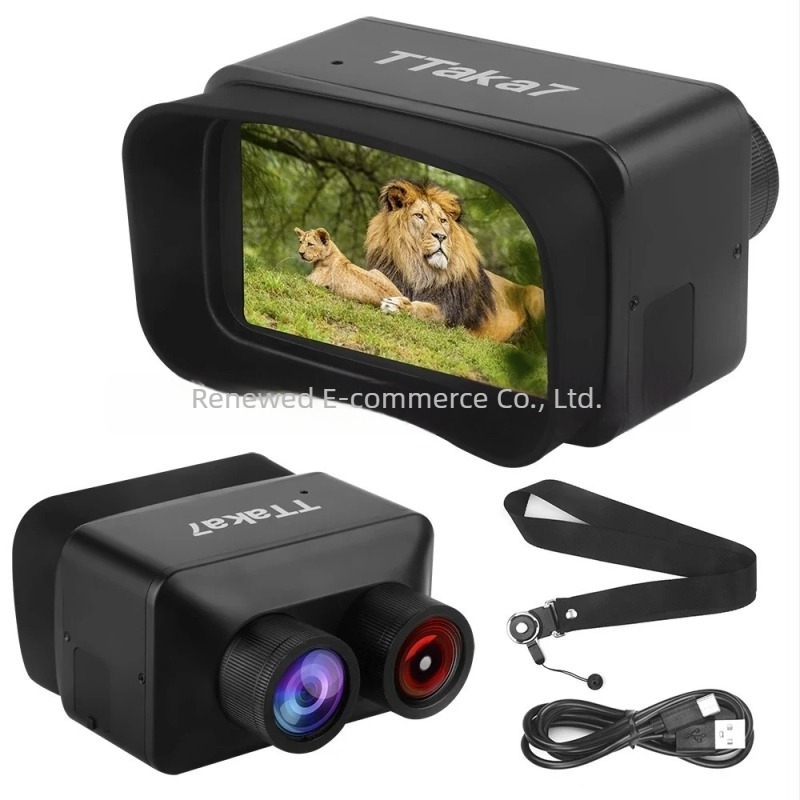 Hordozható infravörös éjjellátó binokuláris készülék termikus képalkotással