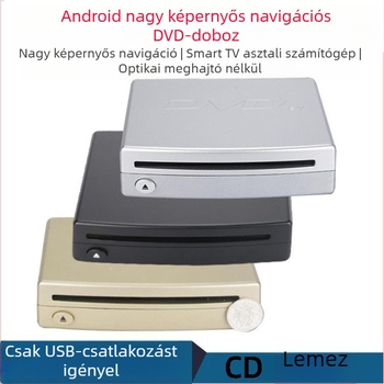 Új Android autófej egység nagy érintőképernyővel, univerzális egylemezes DVD/CD támogatás, nincs lemez meghajtó