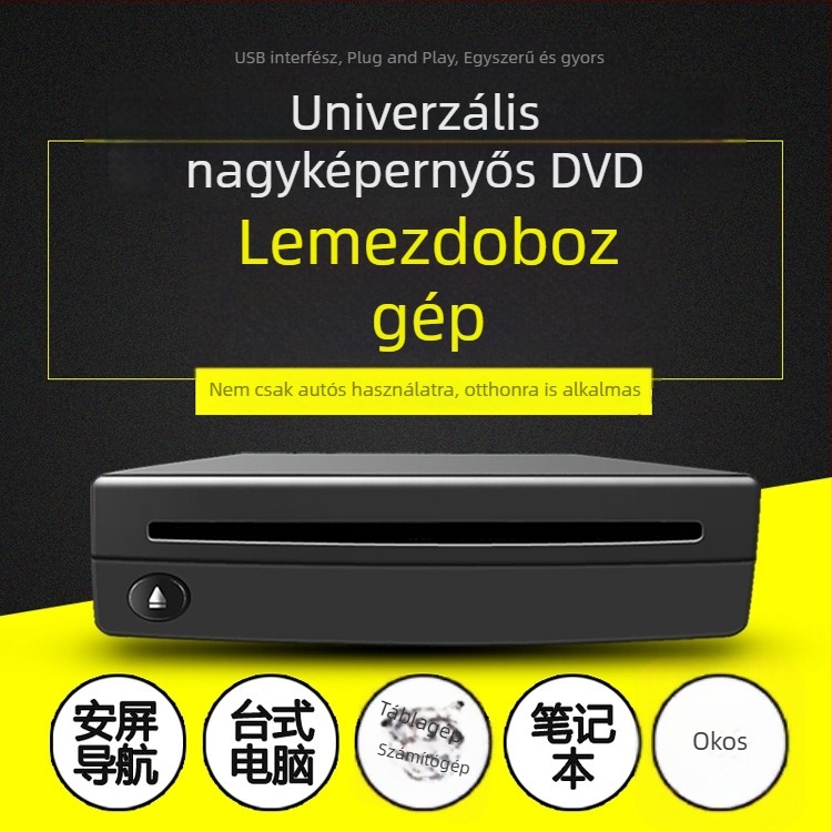 Új Android autófej egység nagy érintőképernyővel, univerzális egylemezes DVD/CD támogatás, nincs lemez meghajtó