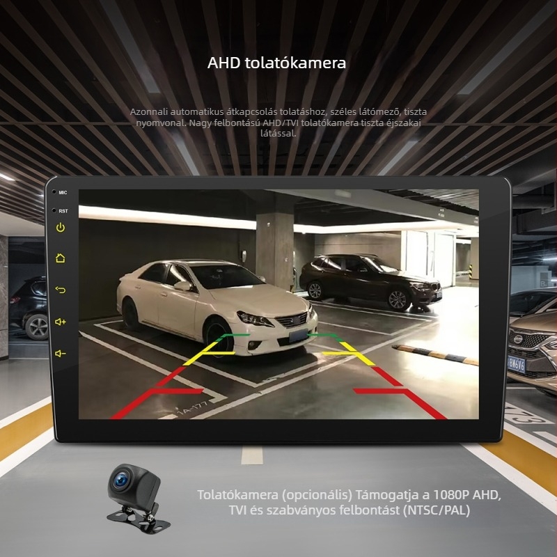 Hengchen 9 hüvelykes Quad-Core Android autórádió navigációval, Bluetooth-kal és HD hátsó kamerával