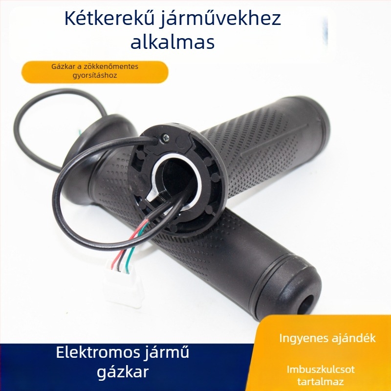 Egyenlő átmérőjű gázmarkolat elektromos járműhöz, gyorsító és sebességszabályozó elektromos motorkerékpárhoz, univerzális markolat