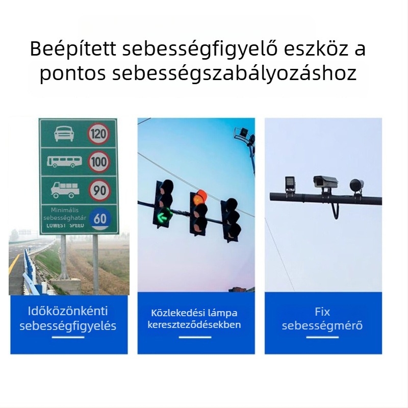Androidos USB autós dash cam nagy kijelzővel, AR navigációval, ADAS-szal és sebességkamera detektorral