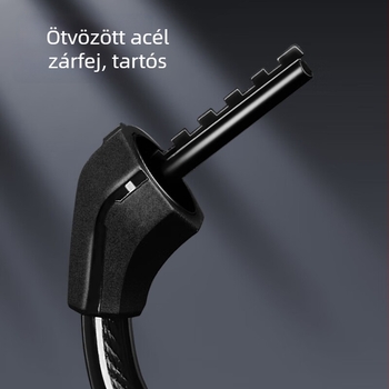 Deli kerékpárzár öt számjegyű kóddal, vastag acélkábel, lopás elleni védelem elektromos és hegyi kerékpárokhoz, modell DL508011