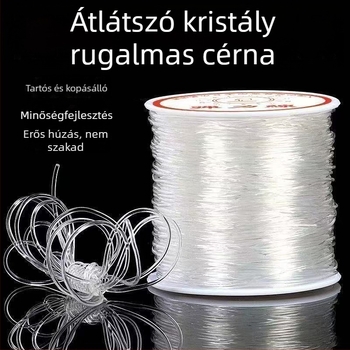 TPU rugalmas gyöngyös zsinór ékszerkészítéshez – kristálygyöngyök a karkötők és nyakláncok számára, kézzel kötött ékszerzsinór, DIY