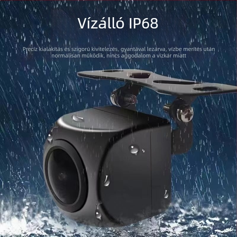 Univerzális autó hátsó kamera CCD, éjjellátás, széles látószög, 12V