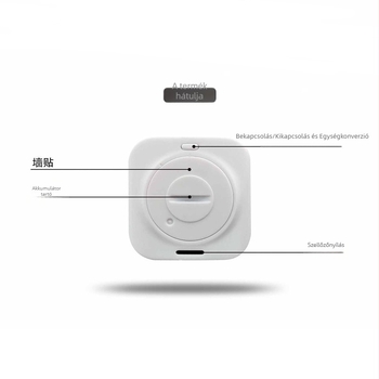 Mini hőmérséklet- és páratartalom-ellenőrző Bluetooth-adatrögzítővel laboratóriumi és hűtőszekrényes tárolókhoz