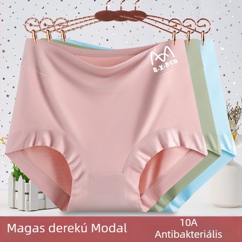 Plusz méretű női modal alsónemű, légáteresztő, magas elasztikusságú, terhes nőknek, háromszög fazon
