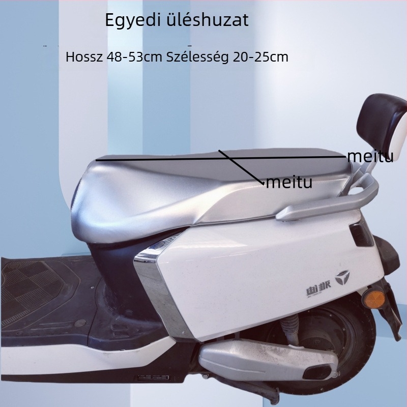Motorkerékpár és elektromos jármű ülésvédő, vízálló, napsugárzás elleni védelem, fényvisszaverő, vastag bőr, hőszigetelő, nyár