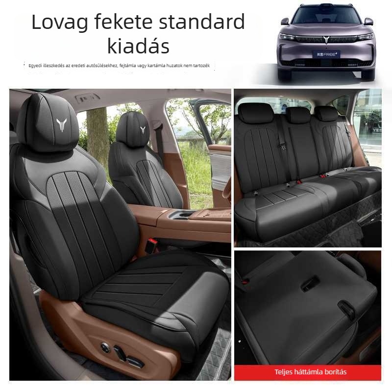 Lantu Free+ perforált bőrből készült autóülés párna, kopásálló, teljes lefedésű ülésvédővel