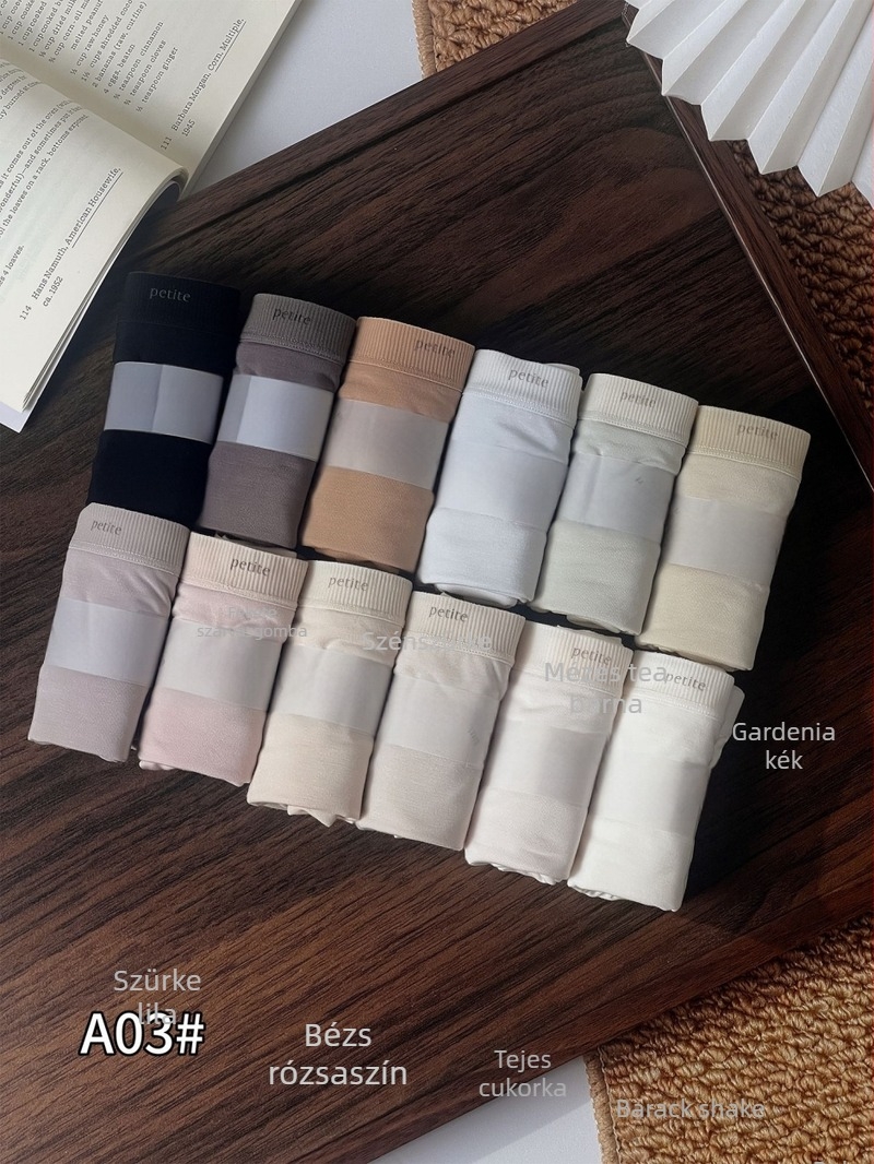 Xiao Lan Skirt A003 modal bugyik, középmagas derekú, nagy rugalmasság, Morandi színpaletta, egyszínű, 80-as évek stílusa