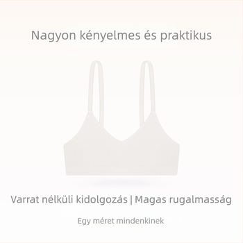 FIRSTMIX Drót nélküli háromszög kosaras melltartó, varrat nélküli, kis mellemhez