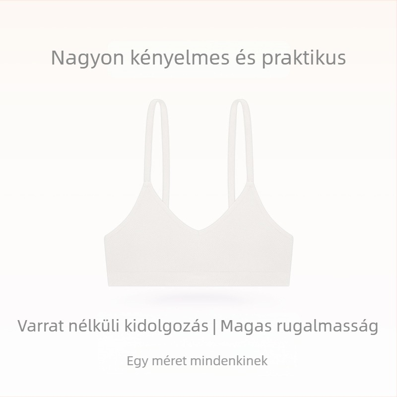 FIRSTMIX Drót nélküli háromszög kosaras melltartó, varrat nélküli, kis mellemhez