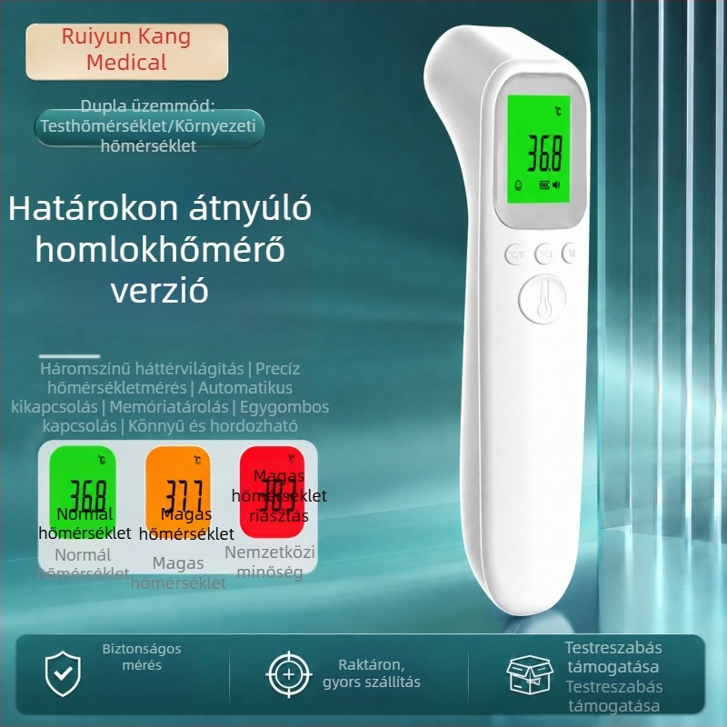 Homlok infravörös hőmérő és fülhőmérő – kézi elektronikus hőmérő otthoni használatra, pontos