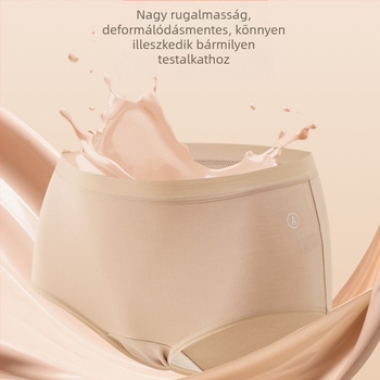 Modál anyagú középmagas derekú női alsó, mulberry selyem bélés és cipzár