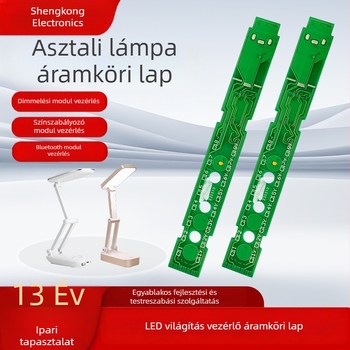 AI‑vezérlésű asztali lámpa vezérlőpanel többnyelvű beszédfelismeréssel