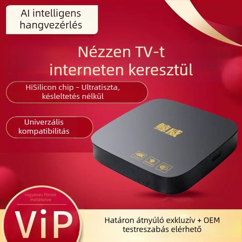Whale vezeték nélküli Wi-Fi TV doboz élő közvetítéshez, intelligens hang és HD otthoni TV