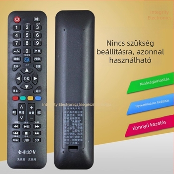 Universális többfunkciós távirányító LCD TV-hez és hálózati TV lejátszóhoz