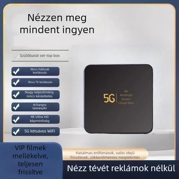Android 4K hálózati tévébox idős felhasználásra, Wi‑Fi és vezeték nélküli képernyő-tükrözés